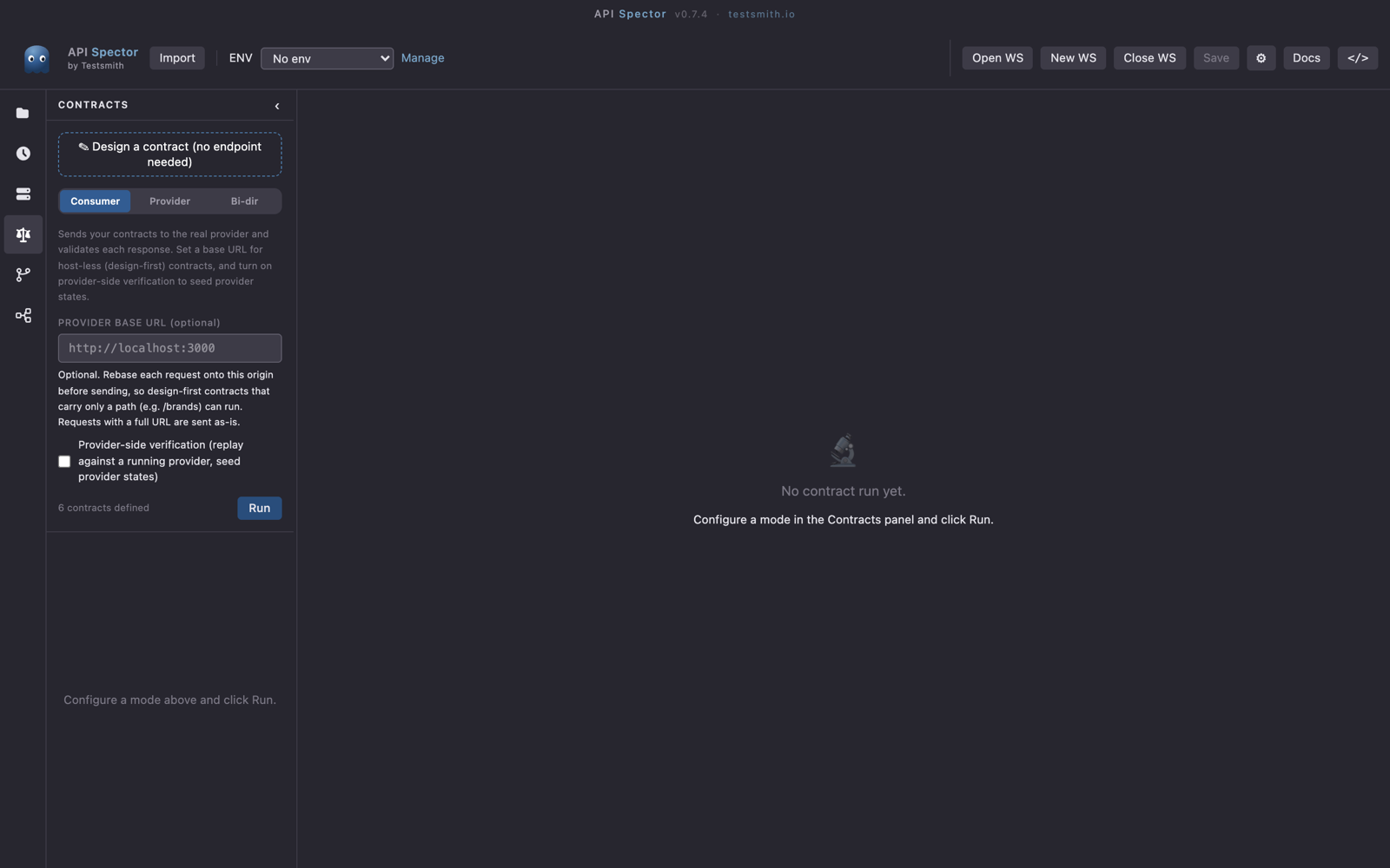 Contracts pushed to API Spector Cloud